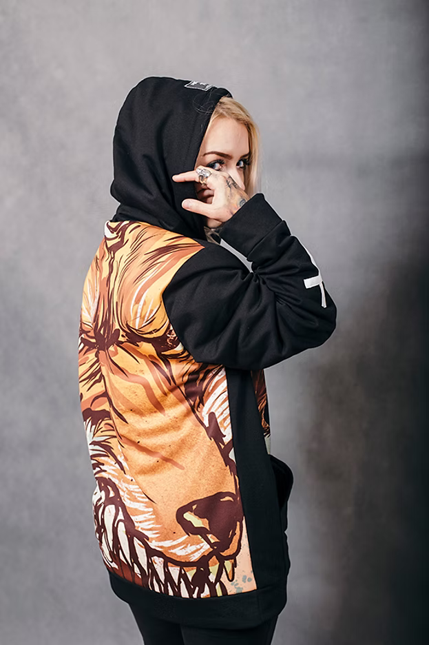 GR Fox Black Hoodie