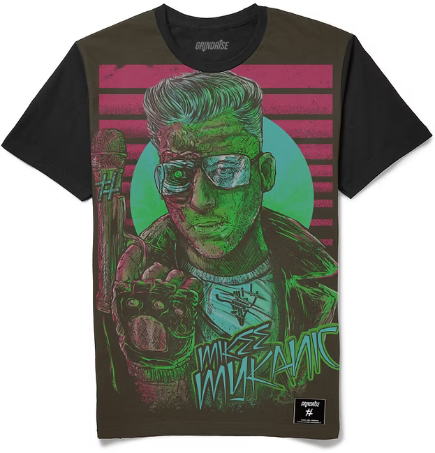 Mikee Mykanic Neon Tee green/purple
