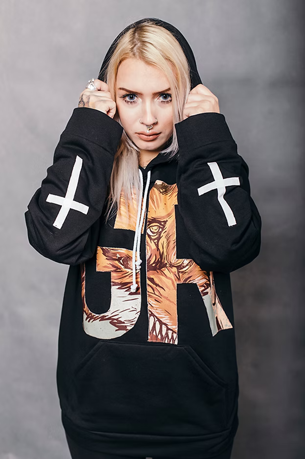 GR Fox Black Hoodie