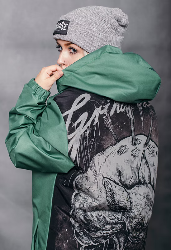 B. Is Dead Crazy Green Jacket winter/windbreaker