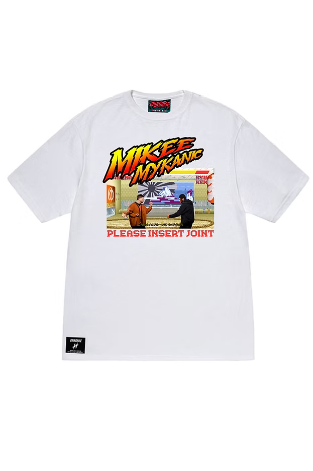 Mikee Mykanic Insert Join Tee White/Black