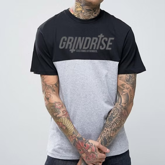 Basic Two Tone Tee camo/red/grey