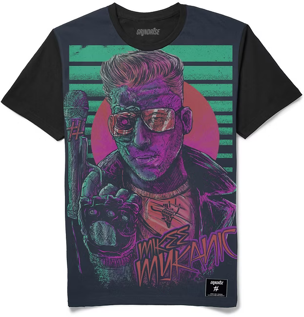 Mikee Mykanic Neon Tee green/purple