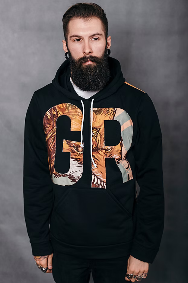 GR Fox Black Hoodie