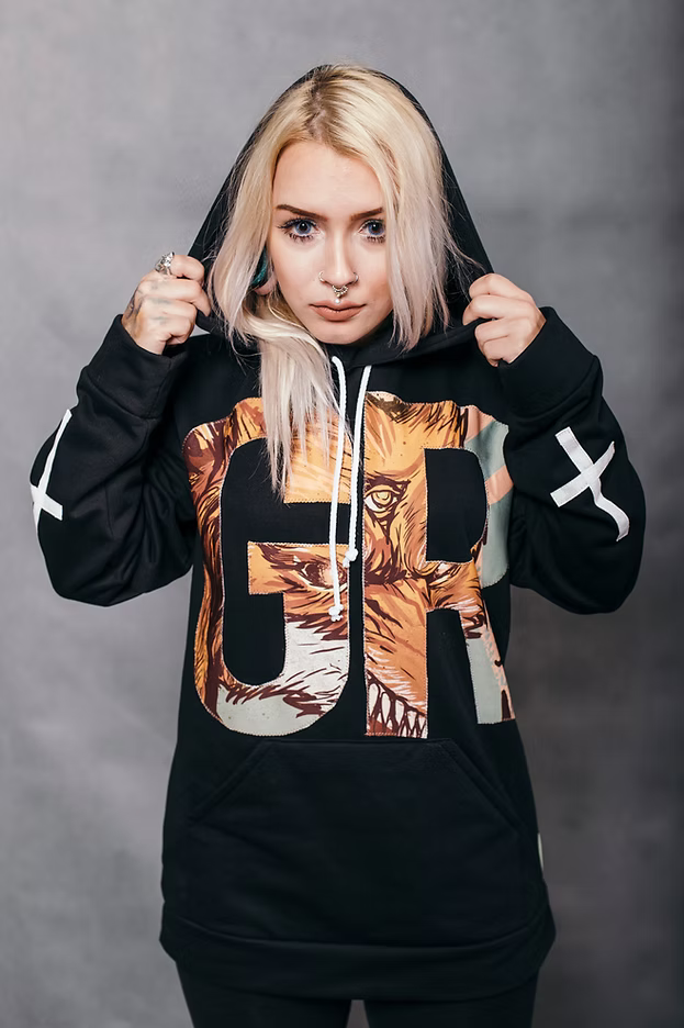 GR Fox Black Hoodie