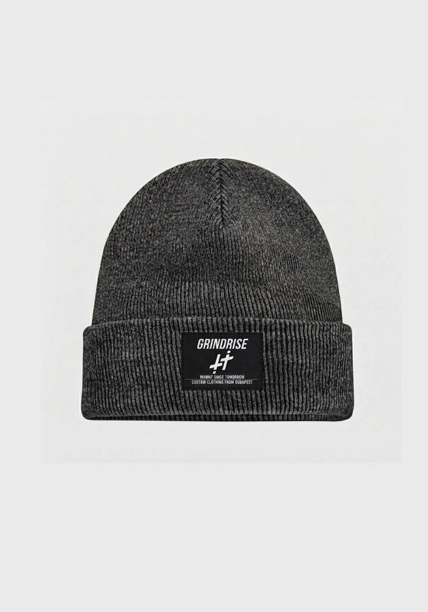 Basic Beanie black/green/mustard/darkheathergray