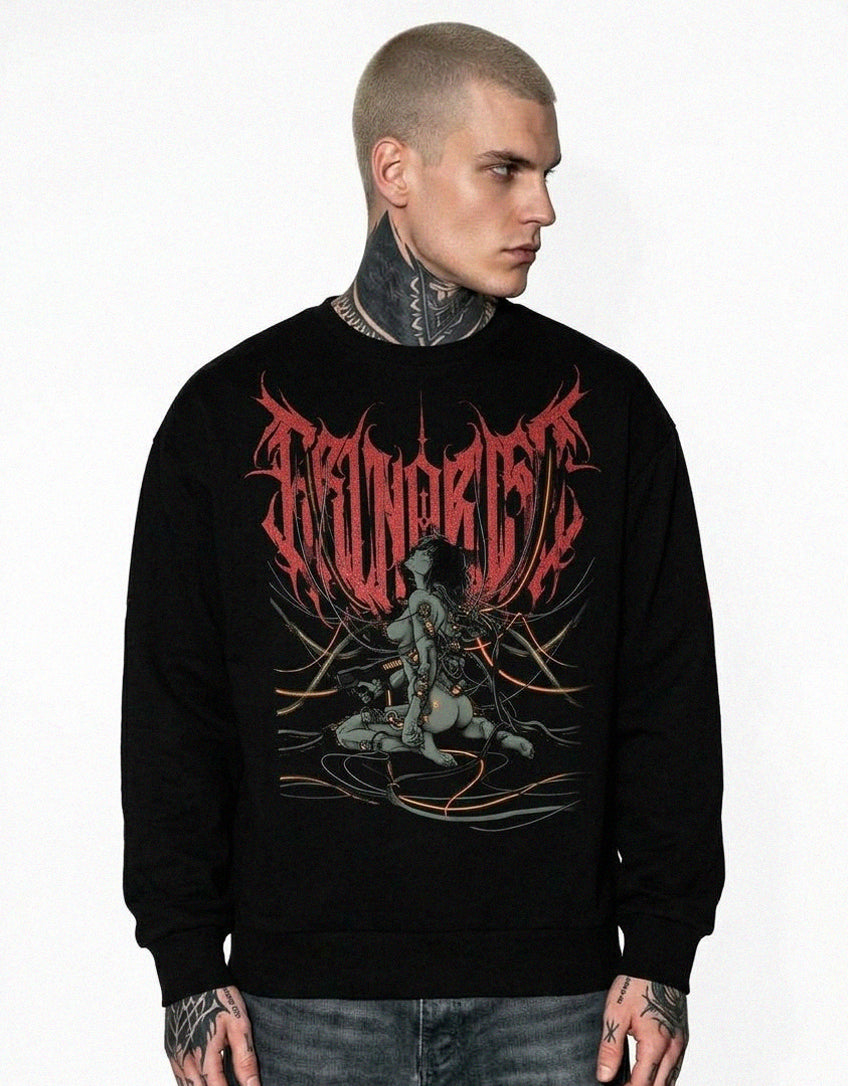 Motoko Red Crewneck